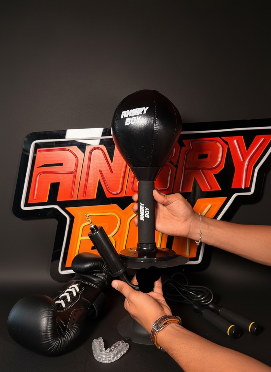 PORTABLE LEATHER RAGE PUNCHING BAG 🥊
