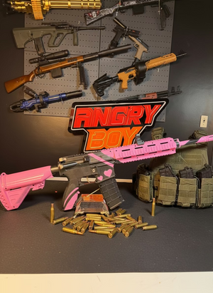 Pink M4 (7.4 Volt Batteries) Gel Blaster