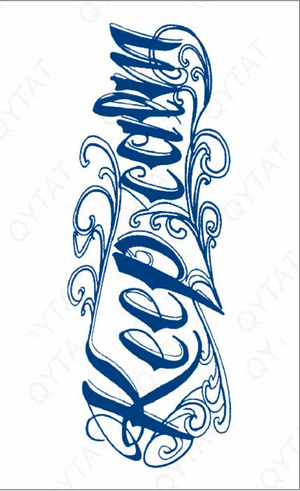 Keep Calm Tattoo (Size: 110x180 Mm)