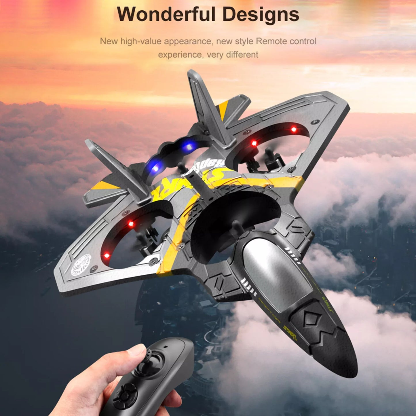 ANGRY RC FIGHTER JET π‘ π©οΈ (4 Motor Remote Control Plane)