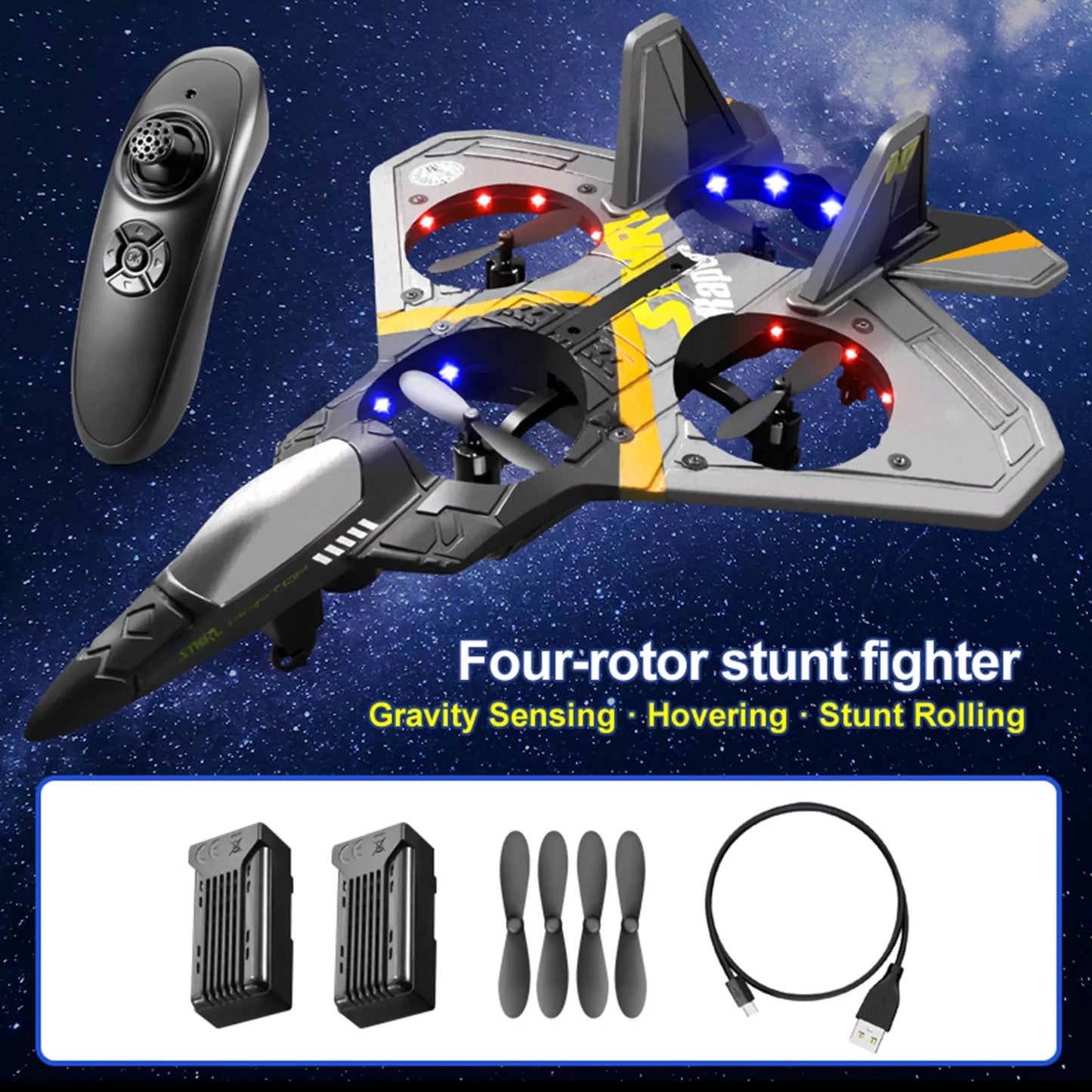 ANGRY RC FIGHTER JET π‘ π©οΈ (4 Motor Remote Control Plane)