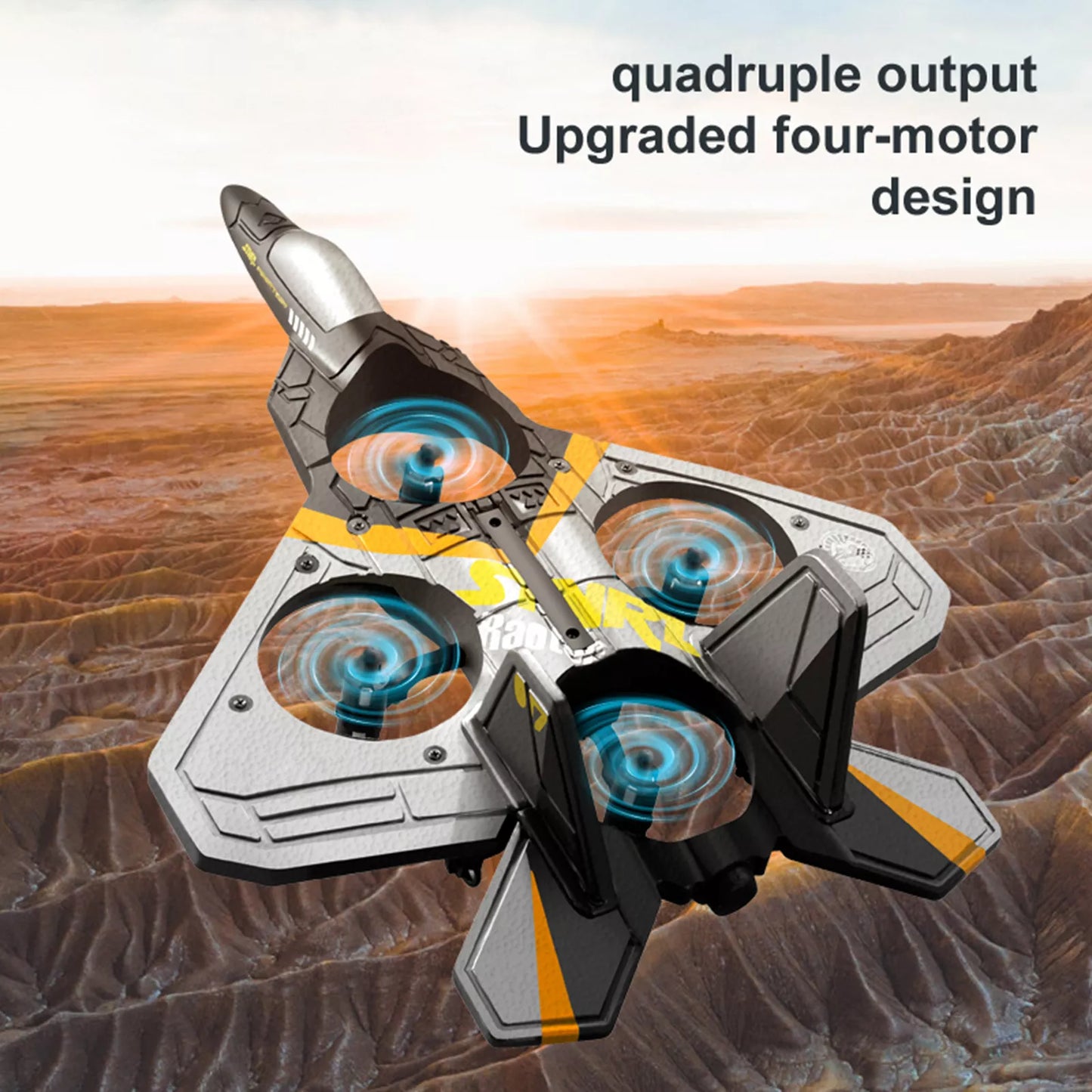 ANGRY RC FIGHTER JET π‘ π©οΈ (4 Motor Remote Control Plane)