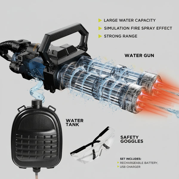 REVOLVING WATER GUN (GLOWING MUFFLER)🔥