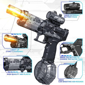 ELECTRIC WATER PISTOL (GLOWING MUFFLER)