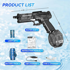 ELECTRIC WATER PISTOL (GLOWING MUFFLER)