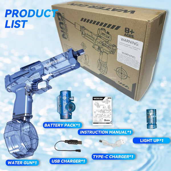 ELECTRIC WATER PISTOL (GLOWING MUFFLER)