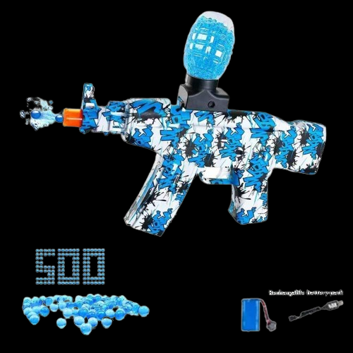 AKM 47 ANGRY GEL BLASTER 😡💦DUAL BATTERY (MORE POWERFUL) 3000 BULLETS