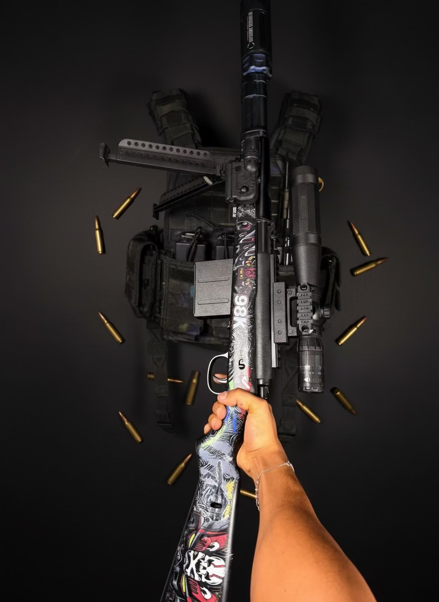 98 KAR (WITH GLOWING MUFFLER AND LASER)