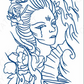 THE JAPANESE QUEEN TATTOO (Size: 110x180 mm)