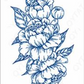 THE BIG FLOWER TATTOO (Size: 110x180 mm)