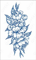 THE BIG FLOWER TATTOO (Size: 110x180 mm)
