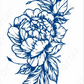THE BIG FLOWER TATTOO (Size: 110x180 mm)