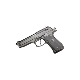Black Beretta M92F metal blowback gel blaster shown from the right on a white background