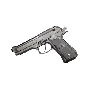 Black Beretta M92F metal blowback gel blaster shown from the right on a white background