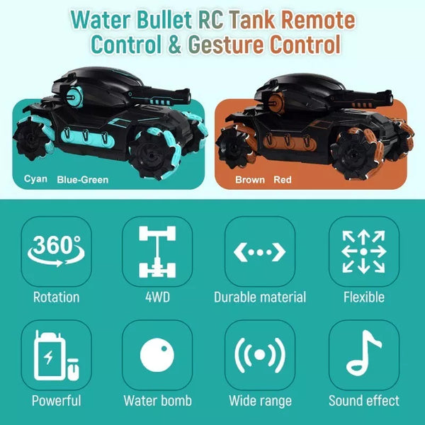 ANGRY 2.4G RC Car 4WD Water Bomb Tank Drift Car 😡 🏎️